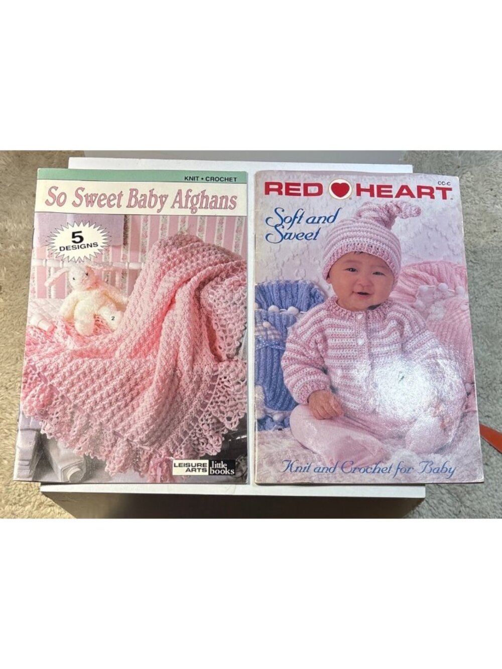 Red Heart Soft & Sweet Knit And Crochet Patterns For Baby